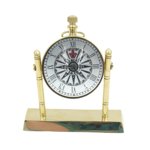 Zegar na kolumnach kula KEMIS, mosiężny Kemis - House of Gadgets