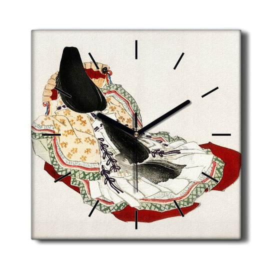 Zegar na płótnie Azjatyckie tradycyjny 30x30 cm, Coloray Coloray