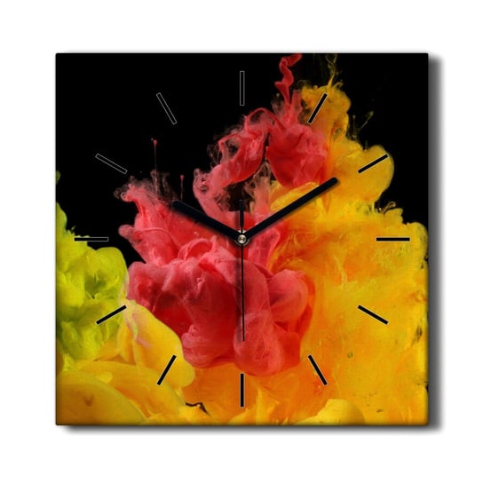 Zegar na płótnie cichy kwarcowy Wybuch farby 30x30, Coloray Coloray