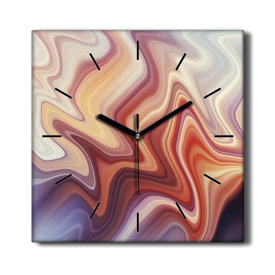 Zegar na płótnie do kuchni Jasna grafika 30x30 cm, Coloray Coloray