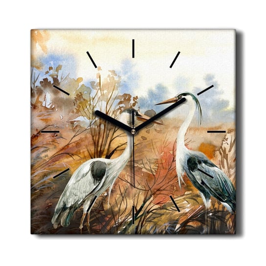 Zegar na płótnie do sypialni Zwierzę ptaki 30x30, Coloray Coloray