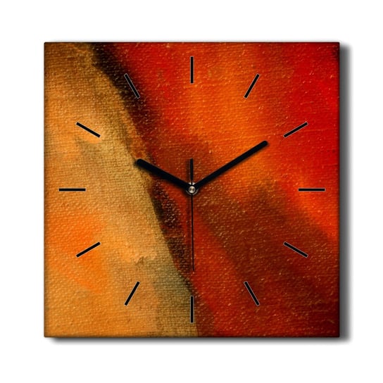 Zegar na płótnie Faktura płótna i farby 30x30 cm, Coloray Coloray