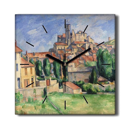 Zegar na płótnie Gardanne Paul Cézanne 30x30 cm, Coloray Coloray