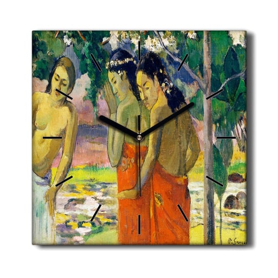 Zegar na płótnie Kobiety natura Gauguin 30x30 cm, Coloray Coloray