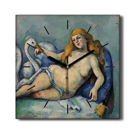 Zegar na płótnie Leda i swan Paul Cézanne 30x30 cm, Coloray Coloray