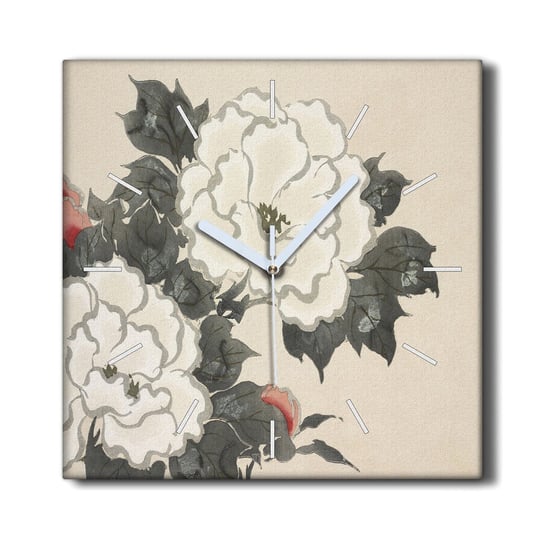 Zegar na płótnie na prezent 30x30 Kwiaty rośliny, Coloray Coloray