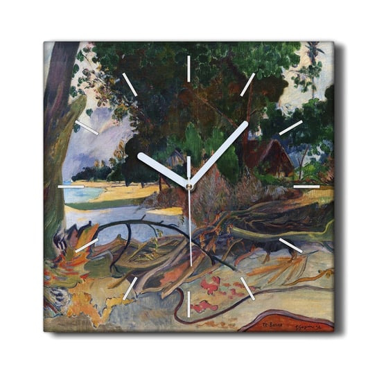 Zegar na płótnie na ścianę 30x30 Te baruo Gauguin, Coloray Coloray