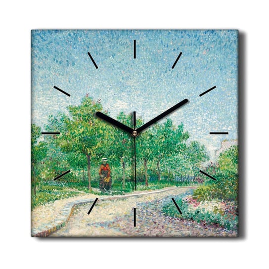 Zegar na płótnie Natura drzewa Van Gogh 30x30 cm, Coloray Coloray