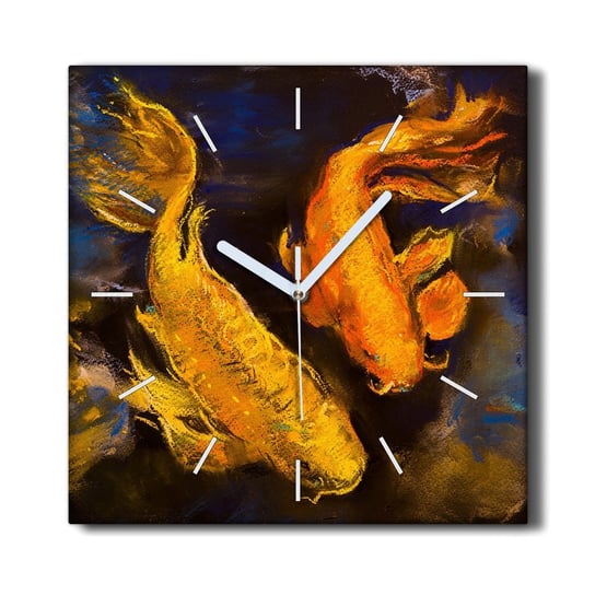 Zegar na płótnie nowoczesny 30x30 Zwierzęta ryby, Coloray Coloray