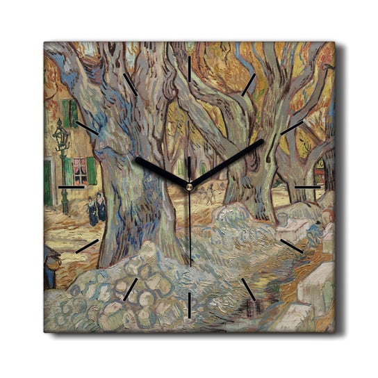 Zegar na płótnie Road menders Van Gogh 30x30 cm, Coloray Coloray