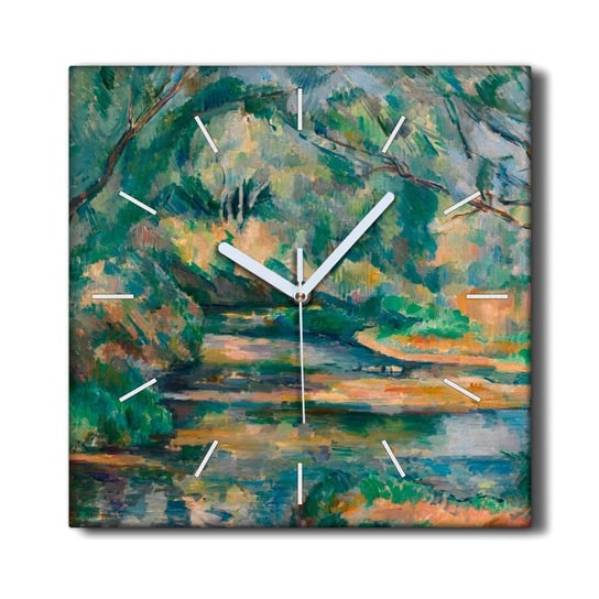 Zegar na płótnie ścienny 30x30 Brook Paul Cézanne, Coloray Coloray