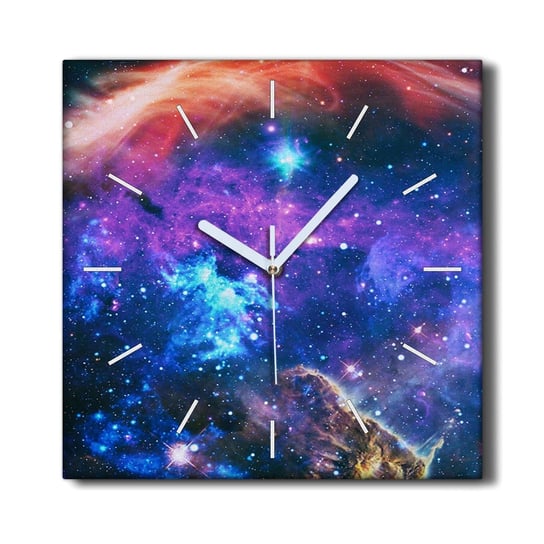 Zegar na płótnie ścienny 30x30 Gwiazdy noc niebo, Coloray Coloray