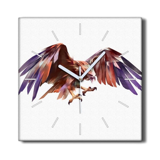 Zegar na płótnie ścienny 30x30 Zwierzę ptak orzeł, Coloray Coloray