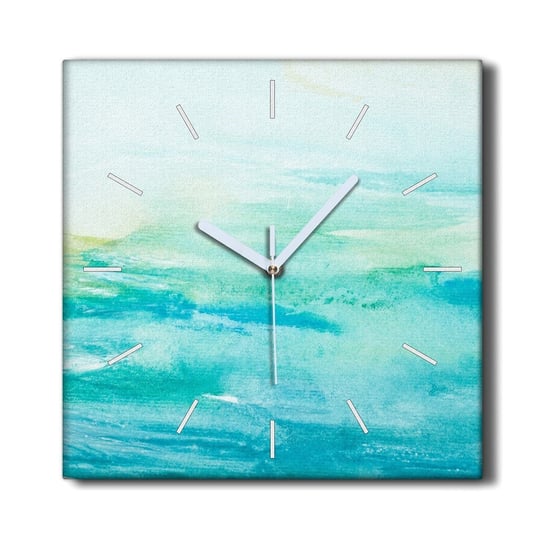 Zegar na płótnie ścienny cichy 30x30 Morze pastele, Coloray Coloray