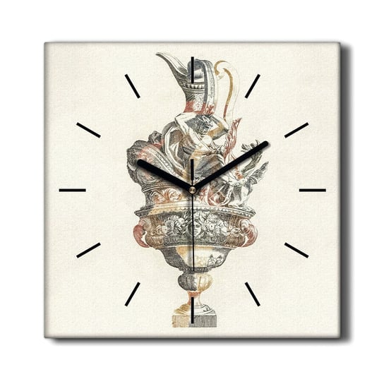 Zegar na płótnie Starożytność wazon vintage 30x30, Coloray Coloray