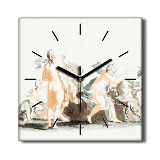 Zegar na płótnie Starożytność zwierzę pies 30x30, Coloray Coloray