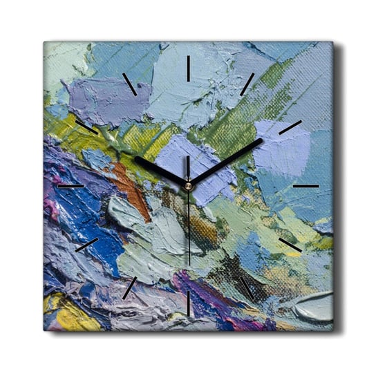 Zegar na płótnie Tekstura farby i płótna 30x30 cm, Coloray Coloray