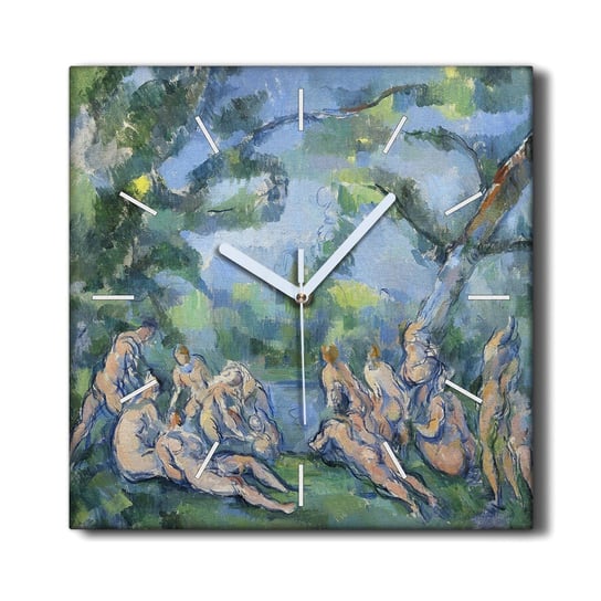 Zegar na płótnie wiszący 30x30 Bracia Paul Cézanne, Coloray Coloray