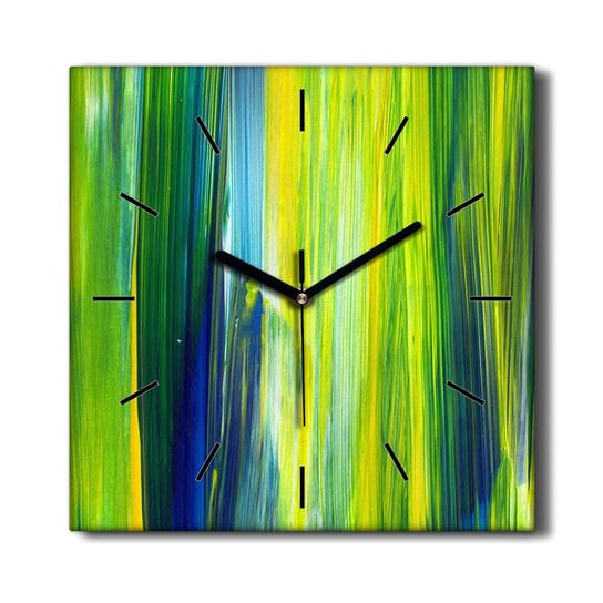 Zegar na płótnie Wysoka trawa Abstrakcja 30x30 cm, Coloray Coloray
