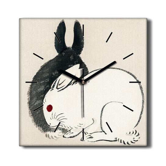 Zegar na płótnie Zwierzę królik królik 30x30 cm, Coloray Coloray