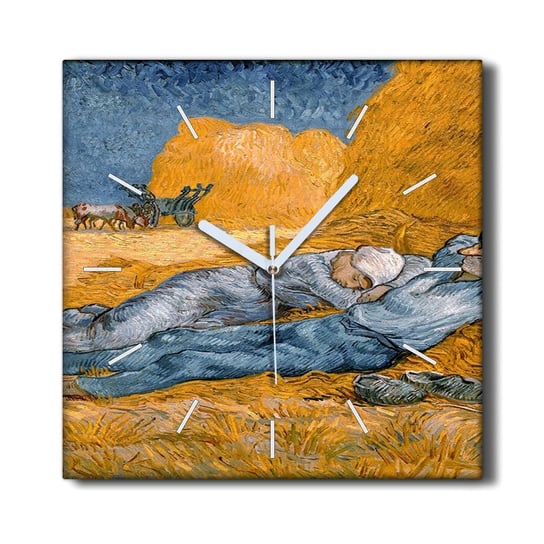 Zegar na ramie 30x30 Południe odpoczynek Van Gogh, Coloray Coloray