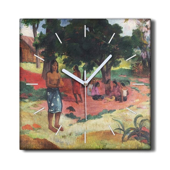 Zegar na ramie cichy 30x30 Szeptane słowa Gauguin, Coloray Coloray