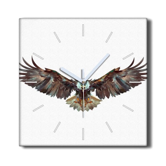 Zegar na ramie z grafiką 30x30 Zwierzę ptak orzeł, Coloray Coloray