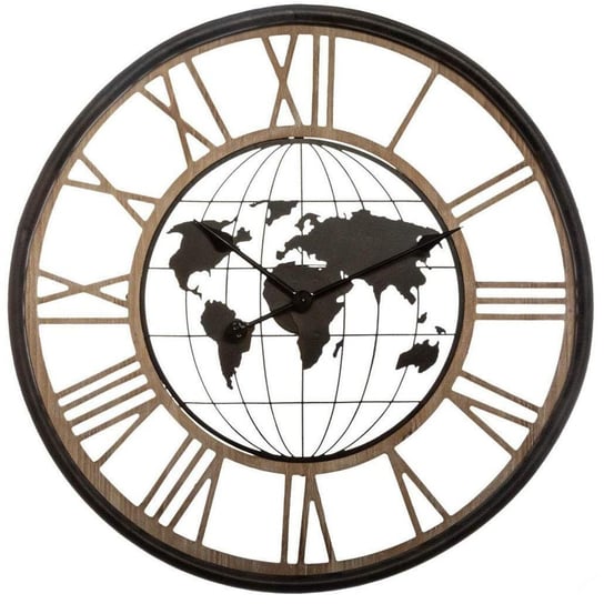 Zegar na ścianę ATMOSPHERA, brązowo-beżowy, 67 cm Atmosphera