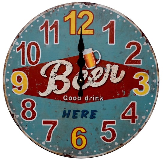 Zegar na ścianę Beer Ø34 cm Duwen