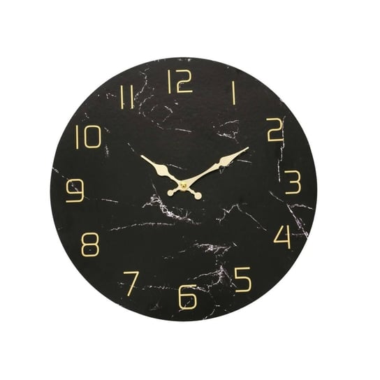 Zegar na ścianę Marbella, Ø 34 cm, MDF, marmurowy wzór N/A
