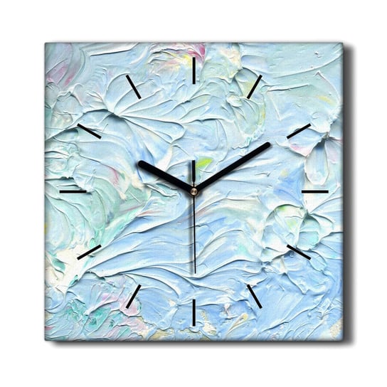 Zegar na ścianę na płótnie Pastelowe farby 30x30, Coloray Coloray