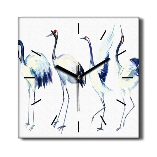 Zegar na ścianę na płótnie Zwierzęta ptaki 30x30, Coloray Coloray