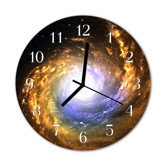 Zegar na szkle na ścianę Okrągły Kosmos Kosmos Tulup