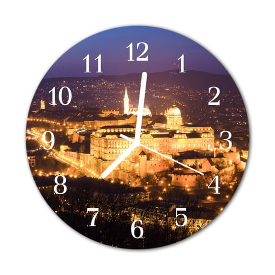 Zegar na szkle PrezentMiasto Budapeszt Miasto Tulup