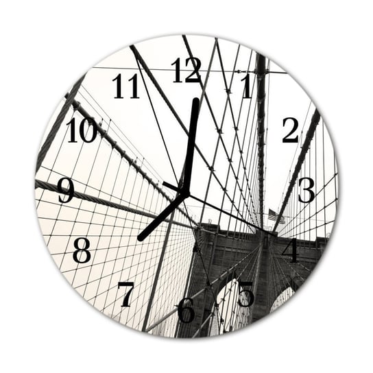 Zegar na szkle PrezentMost Brookliński Miasto Tulup