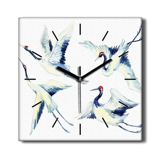 Zegar obraz na płótnie Zwierzęta ptaki 30x30 cm, Coloray Coloray