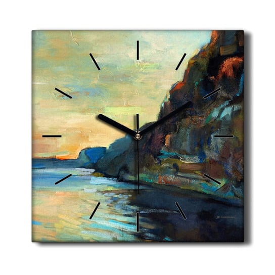 Zegar płótno Morze klify krajobraz morski 30x30 cm, Coloray Coloray