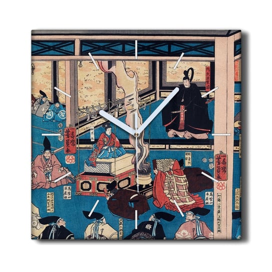Zegar płótno na ramie 30x30 Azjatyckie tradycyjny, Coloray Coloray