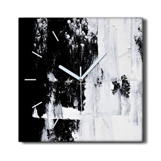 Zegar płótno na ramie 30x30 cm Czarno biały obraz, Coloray Coloray