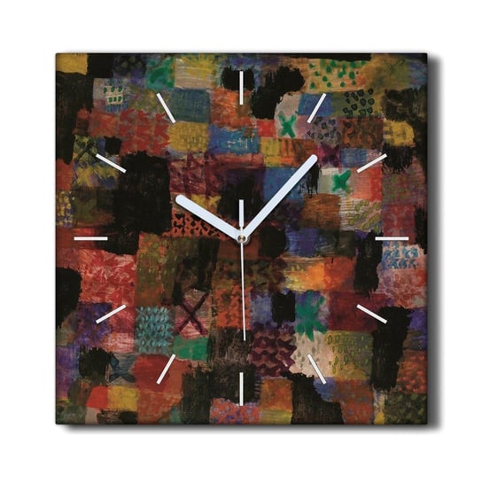 Zegar płótno na ramie 30x30 Deep pathos Paul Klee, Coloray Coloray