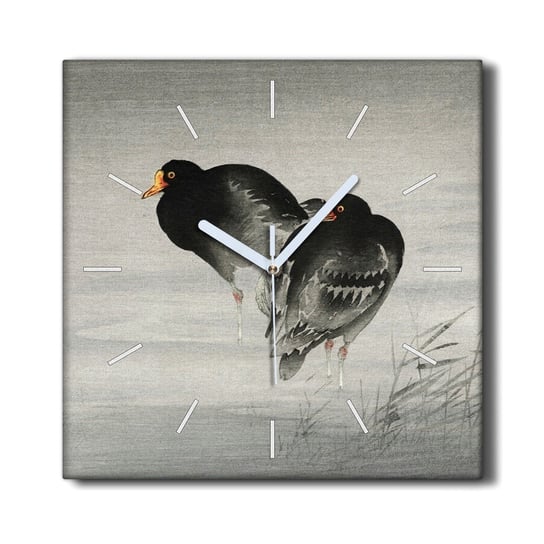Zegar płótno na ramie 30x30 Zwierzęta ptaki woda, Coloray Coloray