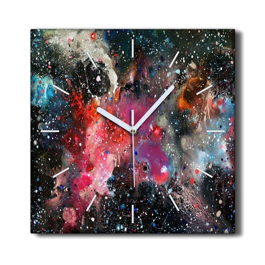 Zegar płótno z grafiką cichy 30x30 Kosmos gwiazdy, Coloray Coloray