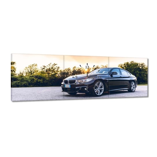 Zegar Samochód Czarne BMW, 120x40cm ZeSmakiem