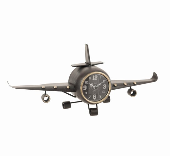 Zegar Samolot 40cm Vintage Metalowy J-Line J-Line