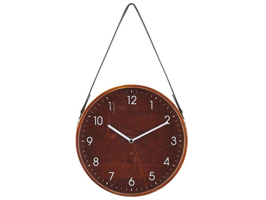 Zegar ścienny ø 26 cm brązowy RENENS Beliani