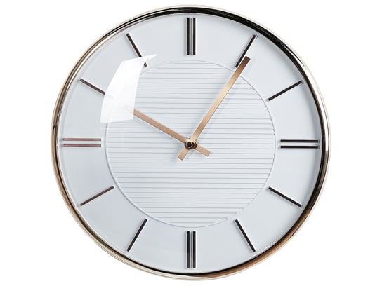 Zegar ścienny ø 34 cm biały DAROCA Beliani