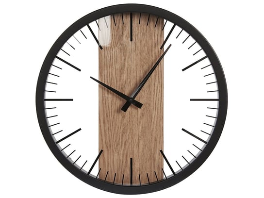 Zegar ścienny ø 38 cm Czarny VILLORA Beliani