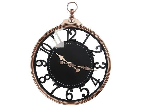 Zegar ścienny ø 44 cm czarny ALLOZA Beliani