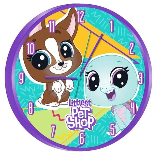 Zegar ścienny 25cm Little Pet Shop Kids Euroswan (LPS17015) Littlest Pet Shop