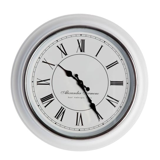 Zegar ścienny Alexander, biały, 39,5 cm Dekoria